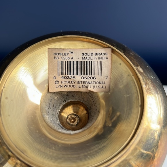 Solid Brass Vintage Candle Holder - Made in USA - Picture 5 of 5